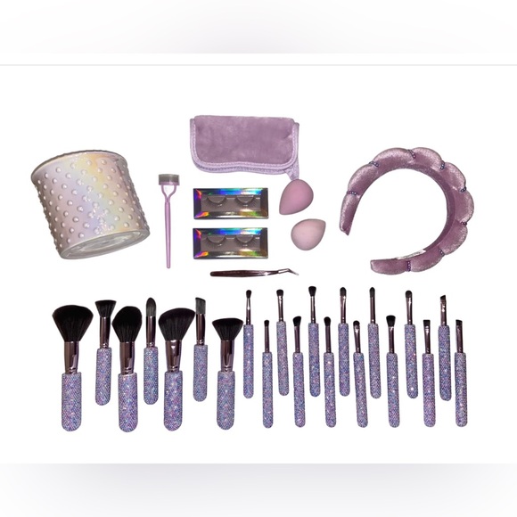 ✨Host Pick✨GLITZ & GLAM Bling/Pearl Mega| 30pc Essentials Collection Brush 1 Set - Picture 4 of 8